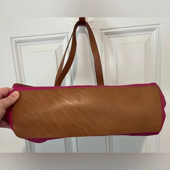 Fossil Women's Sydney Shopper Shoulder Tote Bag Purse Magenta Pink Fuschia EUC! - Picture 6 of 16